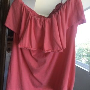 Lilly Pulitzer ruffled bandeau top